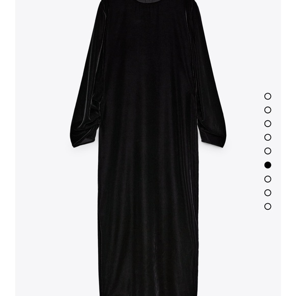 💜SOLD OUT NWT ZARA MIDI VELVET DRESS - Picture 6 of 6